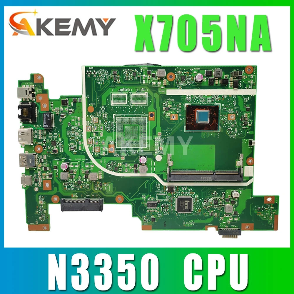 

Для ASUS Vivobook 17 X705NA X705NC X705N X705UA X705 Материнская плата ноутбука N3350 CPU HD GMA