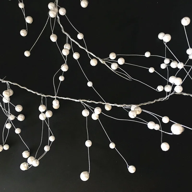 

LED String Pearl Lights Wedding Decoration Fairy Lights Battery Copper Wire Twinkle Garland for Home DIY Party Decorations
