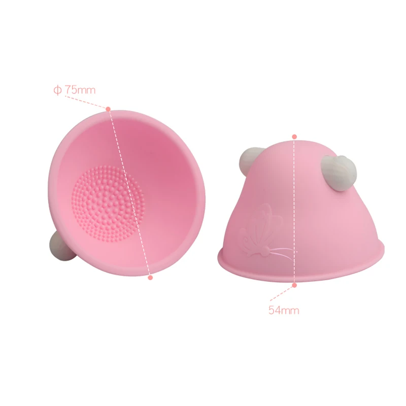 Увеличивающий грудь Женский Вибратор с присоской для сосков|Массажеры груди| |