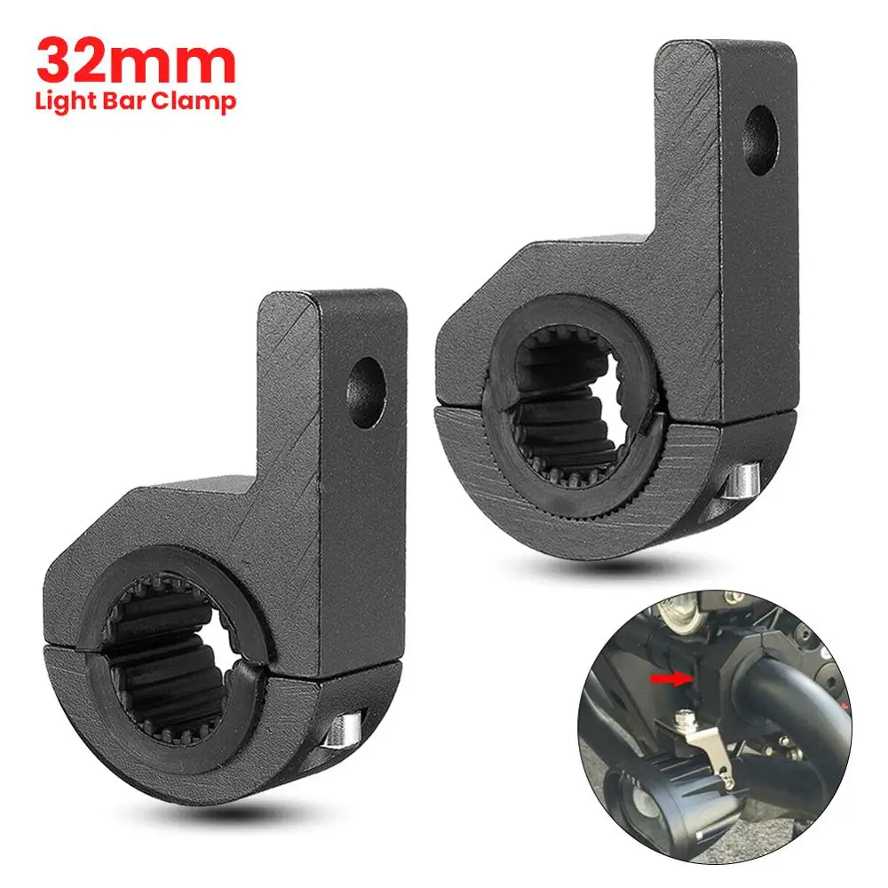 

1 Pair 25-32mm Alloy Mounting Bracket Clamp LED Work Light Bar For ATV UTV Truck