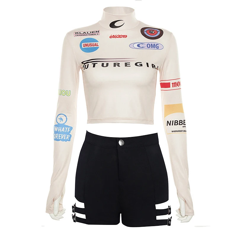 

Jazz Dance Costumes For Women'S Slim Tops High Waist Shorts Hip Hop Dance Clothes Street Dance Catwalk Show Clothes Tide DL4827