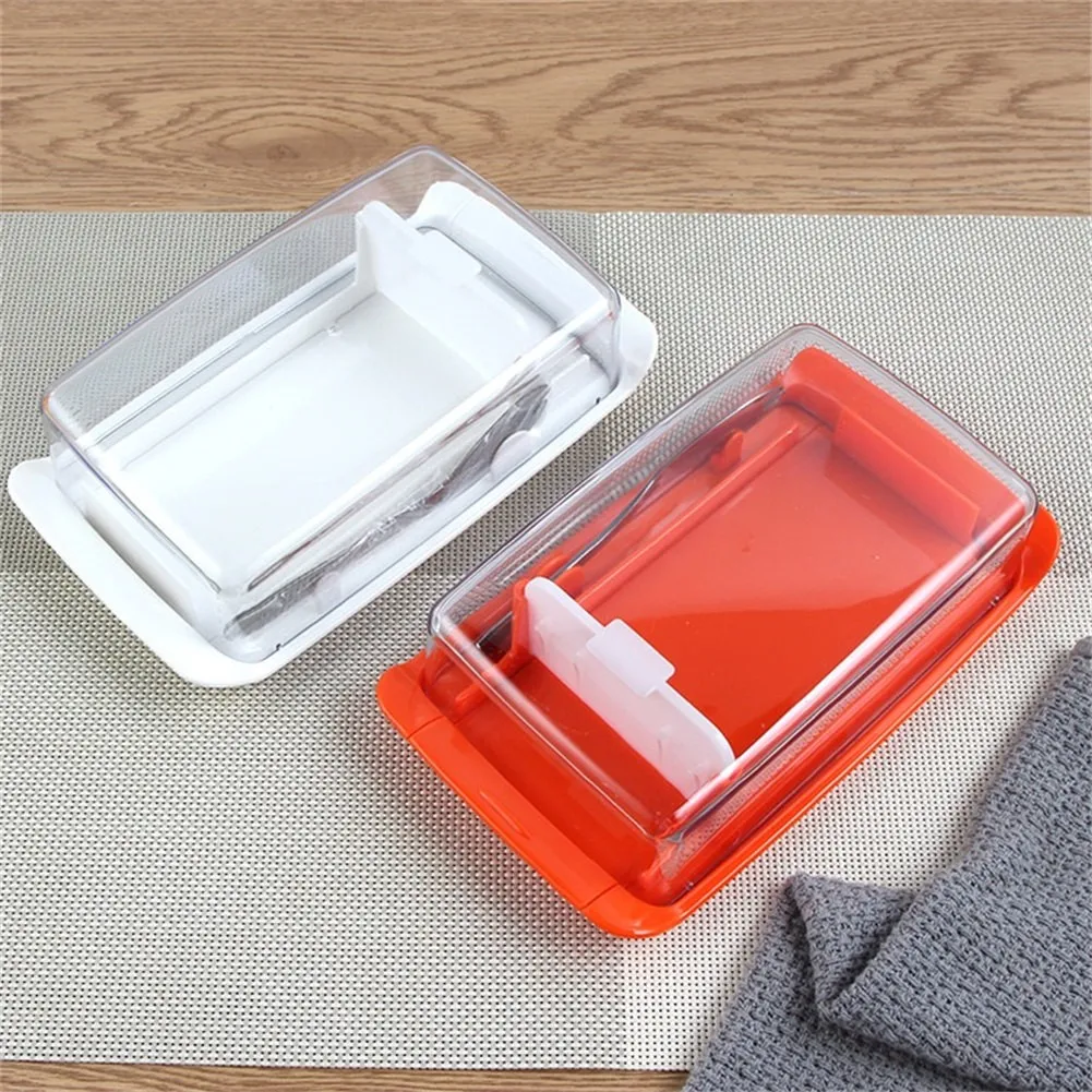 

Stainless Steel Butter Box Cheese Case Food Sealing Storage Dish Cheese Storage Keeper Tray With Cover Kitchen Dinnerware