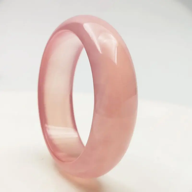 Браслет с натуральным розовым кристаллом элегантный темперамент вишневый цвет