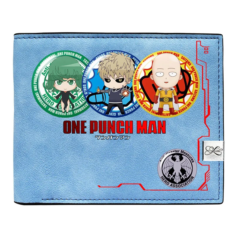 Длинный кошелек в стиле аниме ONE PUNCH MAN кожаный держатель для удостоверения