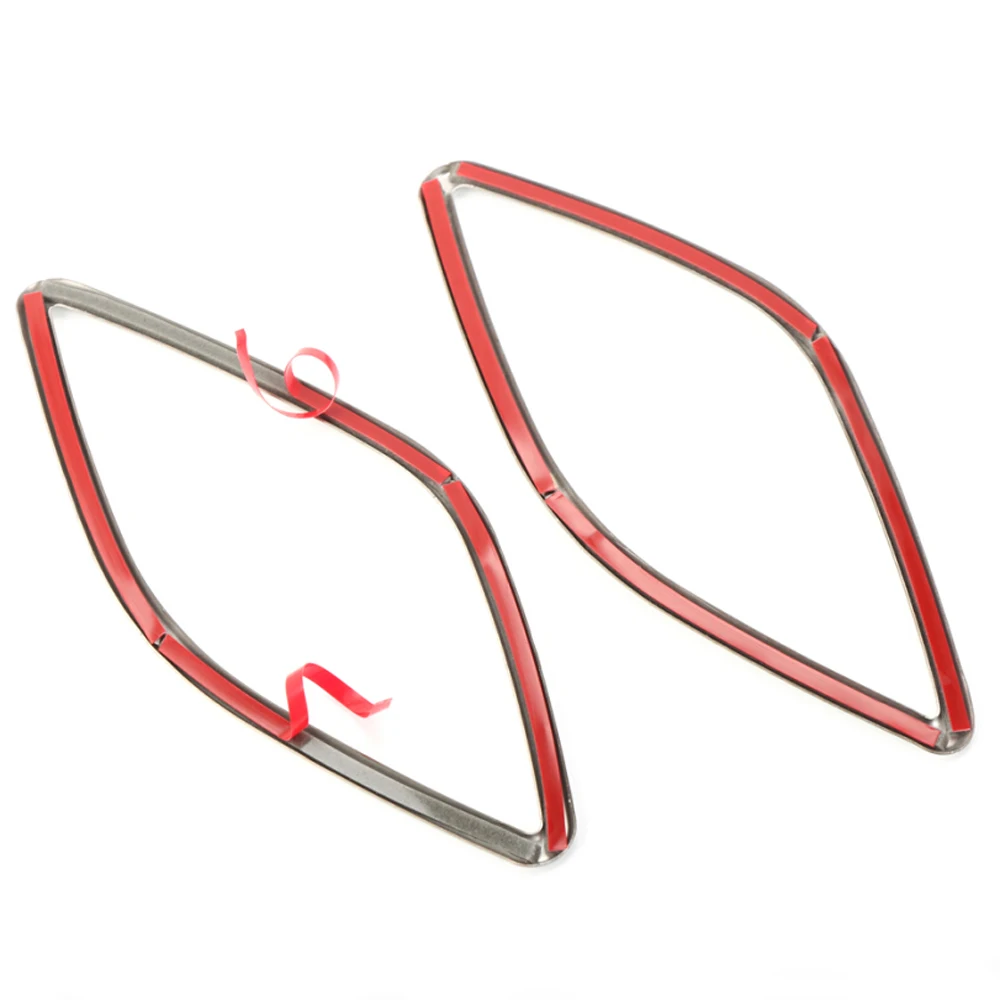 Car styling Stainless steel air conditioning holes frame cover trim interior accessories outlet strip 3D sticker for Audi A3 | Автомобили