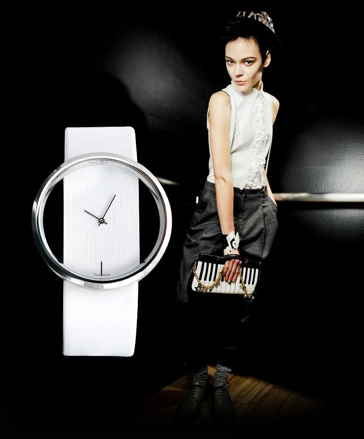 Женские роскошные модные повседневные водонепроницаемые кварцевые Часы