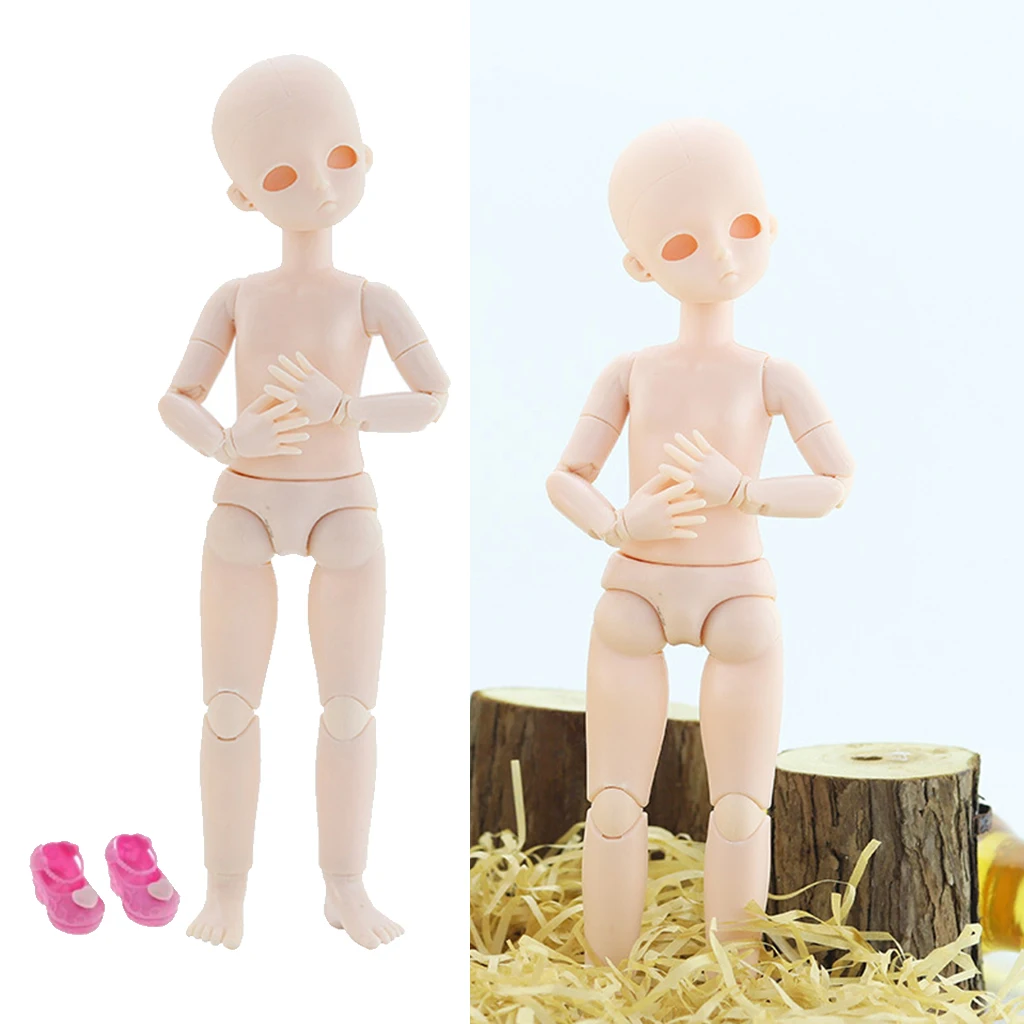 

28cm Girl Plastic Blank Doll Body Parts DIY Making Practice Accessory