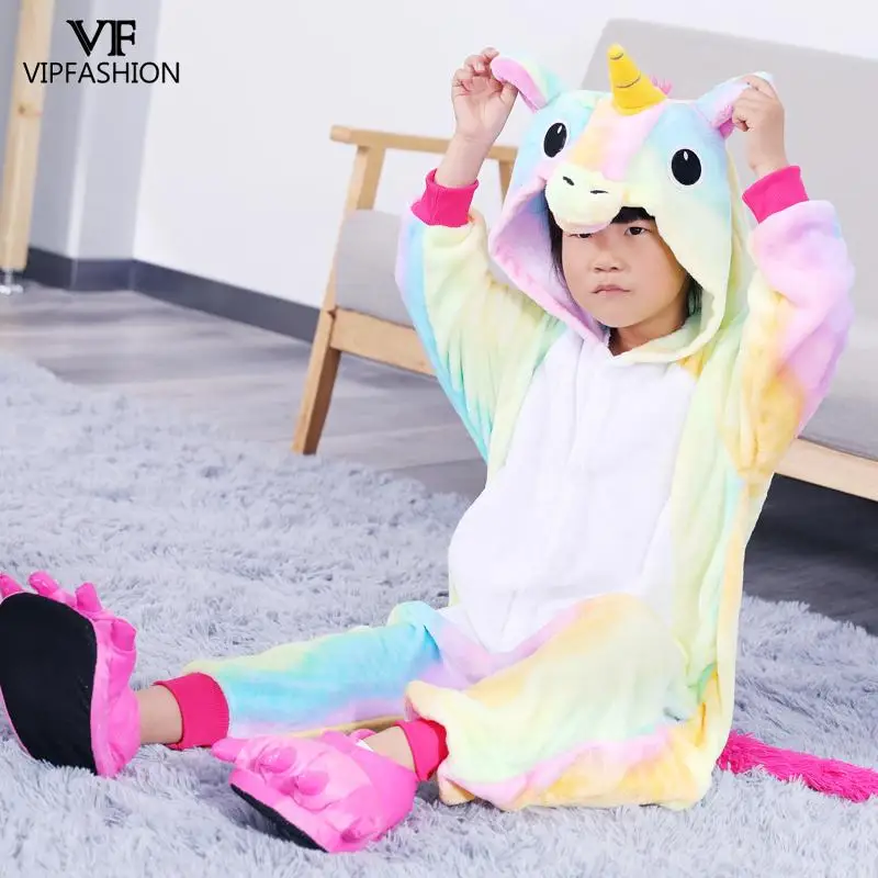 VIP Мода Лидер продаж костюм для маленьких мальчиков и девочек пижамы кигуруми в
