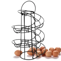 egg skelter deluxe spiraling dispenser rack basket storage space up to 24 multi functional rack storage kitchen tool household
