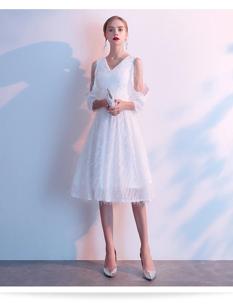 AE630 Robe de Soiree Courte розовое винтажное кружевное вечернее платье с v-образным вырезом Вечерние платья Vestido de Festa