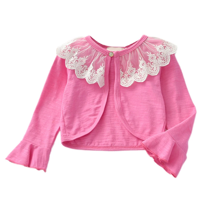 Кардиган для маленьких девочек рубашка из мягкого хлопка тонкий Детский