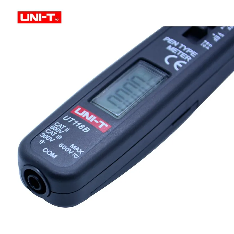 Uni-t Ut118B Digital Ammeter Multimeter 3000 Counts Ac/dc Ef Function Pen Type Digital Multimeters Meter Detector tester