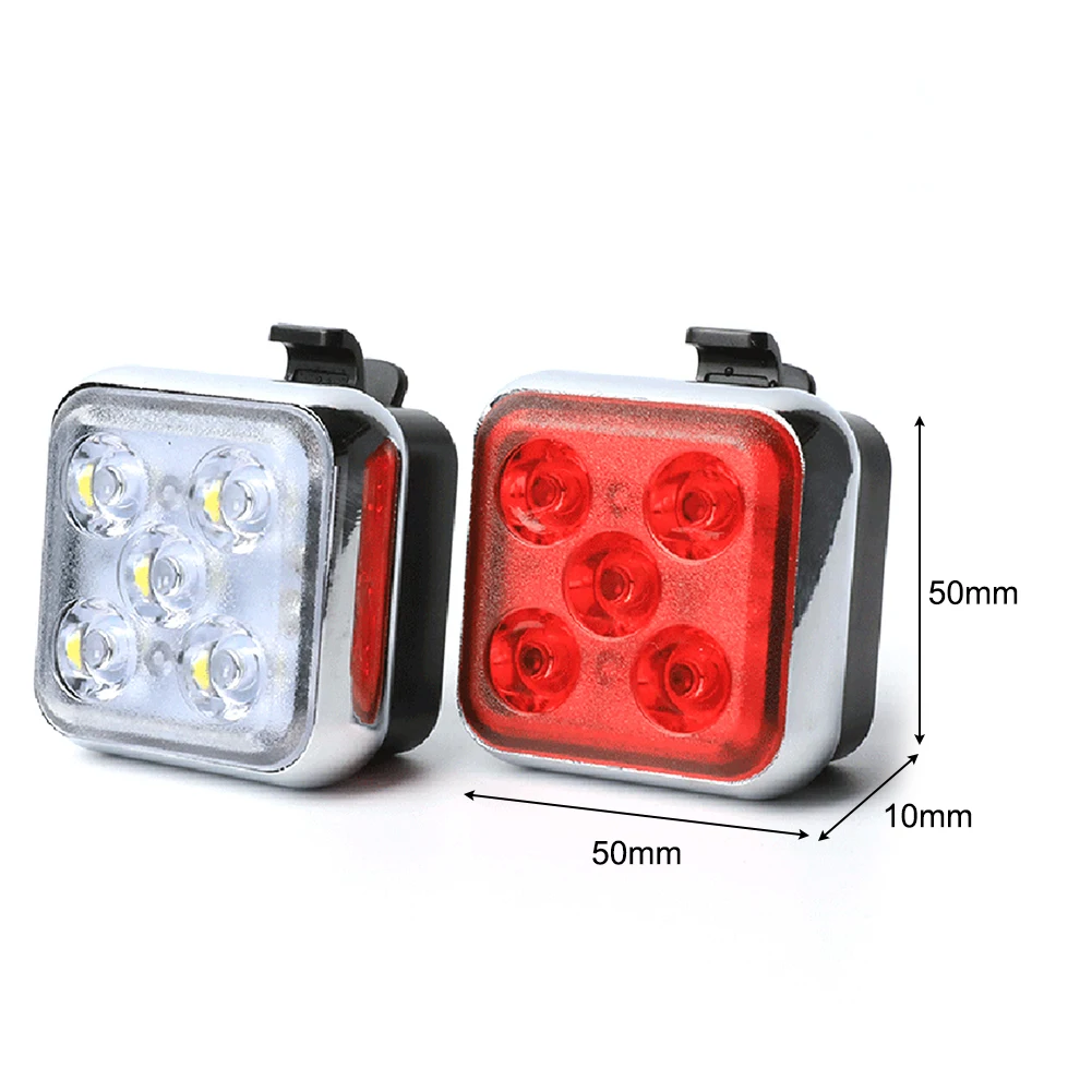 

2pcs Bicycle Light USB Charging Mountain Bike LED Tail Rear Warning Lights Set Waterproof LED Charging Cycling Taillight