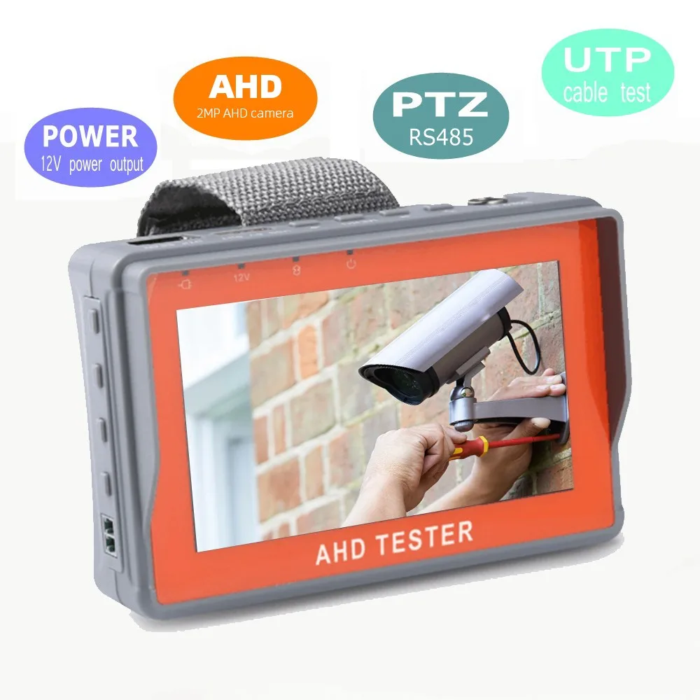 IV7A 4 3 дюймовый HD AHD CCTV тестер монитор 1080P тестирование аналоговой камеры PTZ UTP