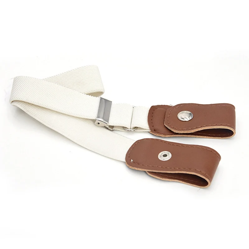 white belt Детские ремни для девочек и мальчиков; эластичный пояс без пряжки; riem zonder gesp vrije; эластичный пояс; модная одежда; ceinture enfant - Цвет: white belt