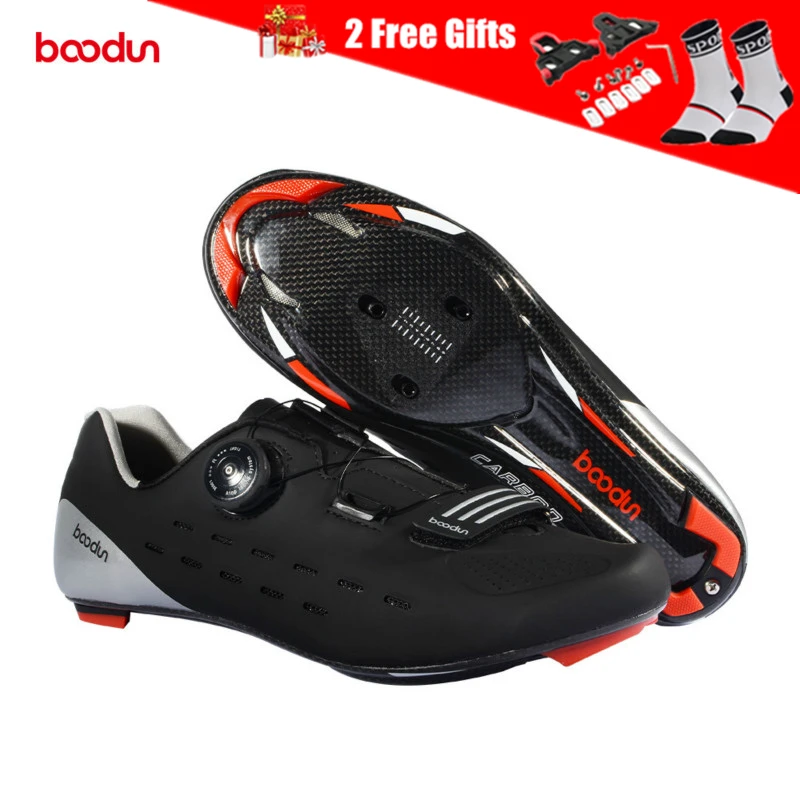 Boodun/Мужская велосипедная обувь из углеродного волокна для шоссейного велосипеда