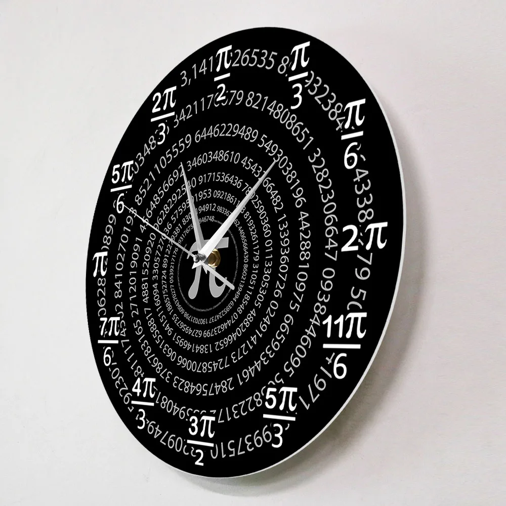 Pi 3 14 Математика настенные часы школьная классная комната для стен декор