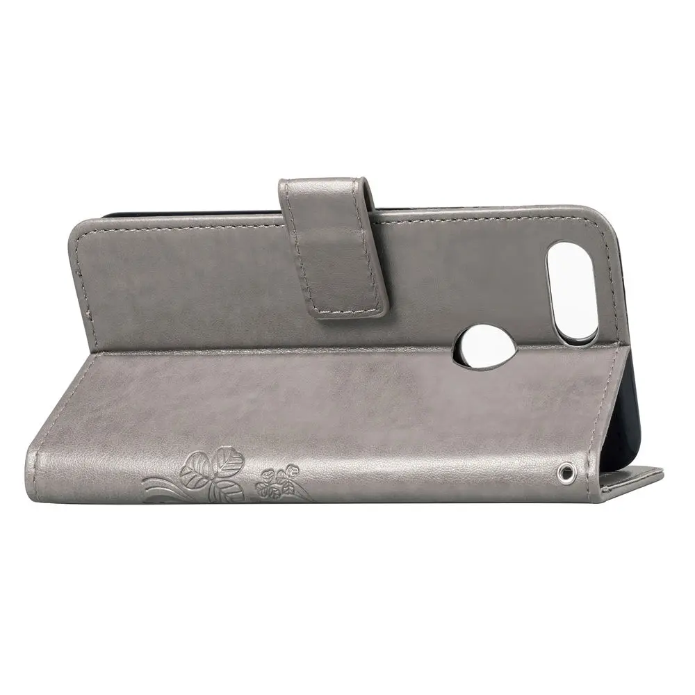 Флип чехол из искусственной кожи для OPPO AX7 книжка кошелек подставка слот карты