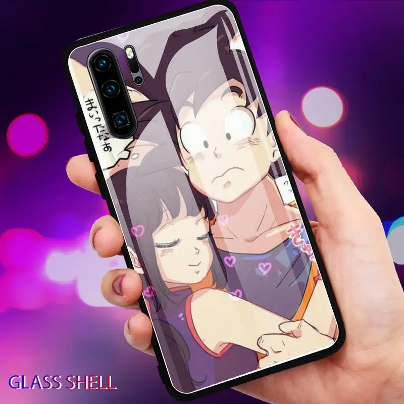 

Son GoKu Super DBZ DBS luxury Phone Case For Huawei P9 10Plus 20PRO P30 Lite Back Cover Tempered Glass Cases For NOVA 3E Series