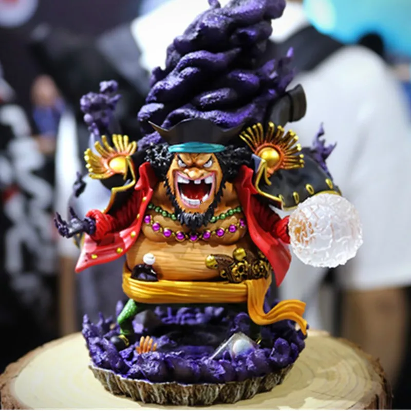 

10 Pcs/set One Piece Blackbeard Pirates Statue Bust Marshall D.Teach Full-Length Portrait Cartoon GK Action Figure Toy BOX W3