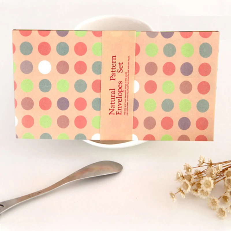 5 шт./лот корейские романтические конверты с рисунком конфет подарки на день