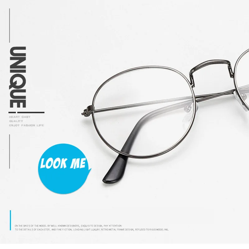 Женские винтажные круглые очки для чтения с прозрачными линзами модные