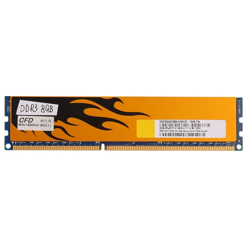 

Оперативная память DDR3, 8 ГБ, 1600 МГц