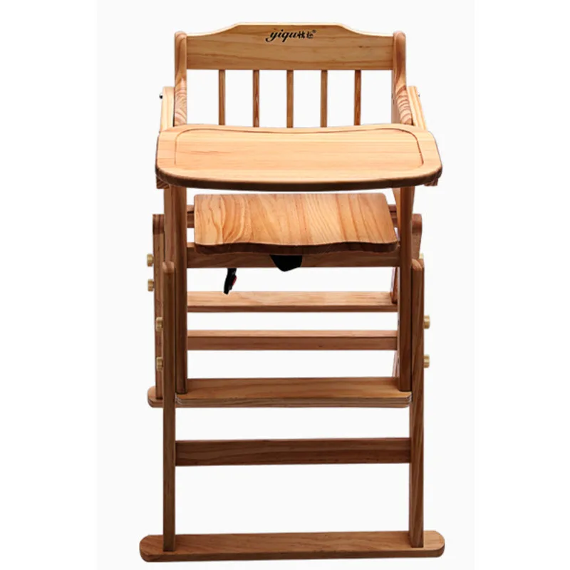 Baby dining chair high solid wood fortable kids chair children's multi-functional Adjustable height eating seat