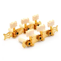 2pcsset classic guitar string tuning pegs machine heads tuners with screws white machine head three on a plate for left right
