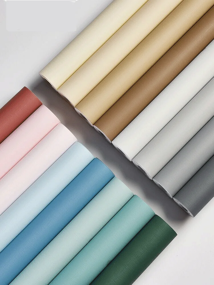 

DIY creative waterproof and moisture-proof wallpaper in pure color white dormitory decorative background wall stickers