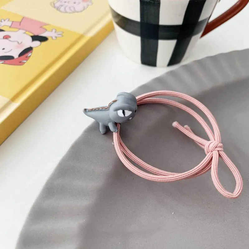 Милый мультяшный волос Веревка трехмерный маленький динозавр круг головной убор