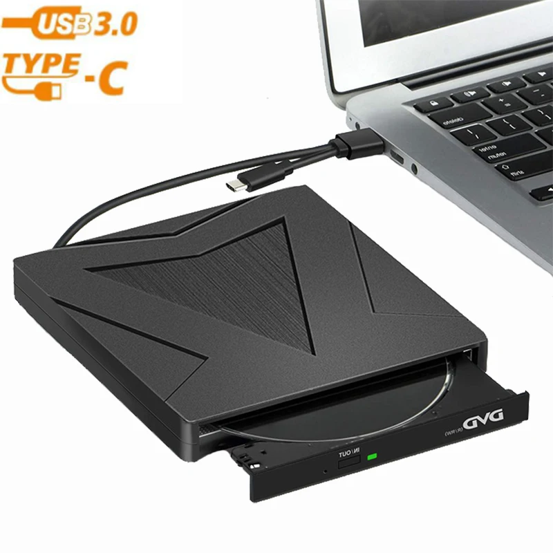 Внешний DVD-рекордер USB 3 0 Type-C записывающее устройство DVD RW оптический привод