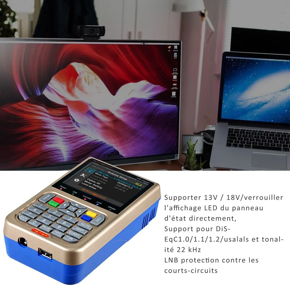 

V8 Finder Meter Satfinder Digital Satellite Finder Multi-detection High-definition Antenna Satellite Finder TV Signal Receiver