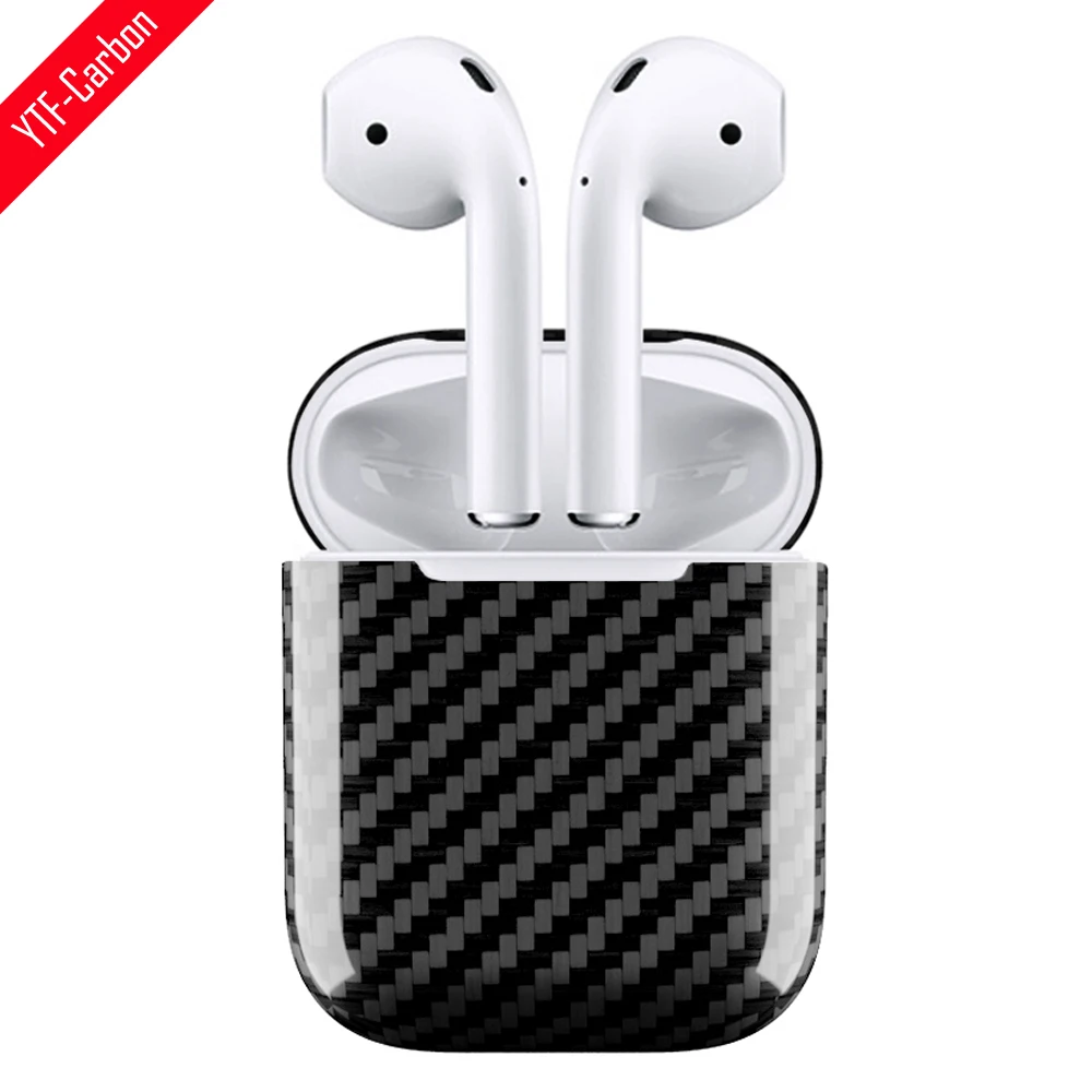 

YTF-carbon Carbon Fiber case For AirPods 1 2 Wired charging Wireless Charging Bluetooth Headphone Skin Cover for AirPods pro 2