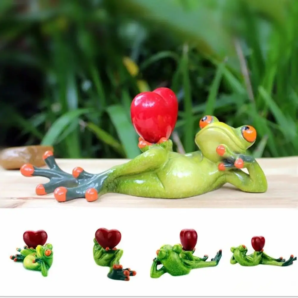 Статуя лягушки из качественной смолы статуэтка фигурка животного украшение для