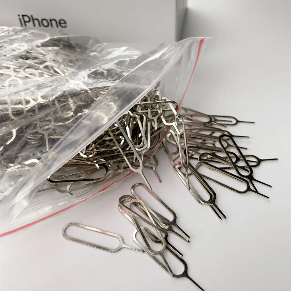 

1000Pcs/lot Universal Sim Card Tray Remover Eject Ejector Pin Key Open Tool for iPhone iPad SamSung Huawei Xiaomi Smart Phone