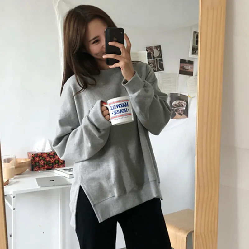 

The New Autumn/Winter 2021 Version Of Women's Loose Knit Wear Pullover Lazy Looses Sweater Long-Sleeved Dress To Keep Out Cold