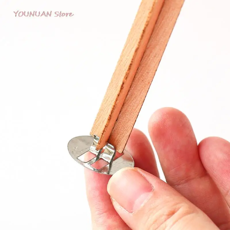 

10set Cross Wooden Candle Wicks Wood Candles Core DIY Candle Making Supply