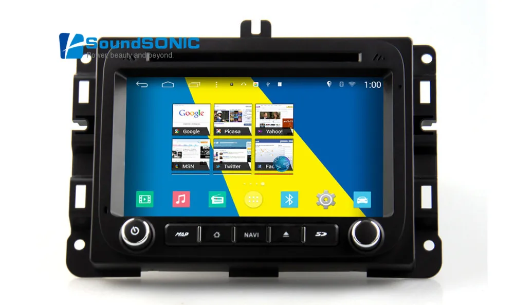 Android 4.4.4 для Dodge RAM 1500 2500 3500 2013 2014 2015 автомагнитола стерео DVD GPS навигатор Авторадио