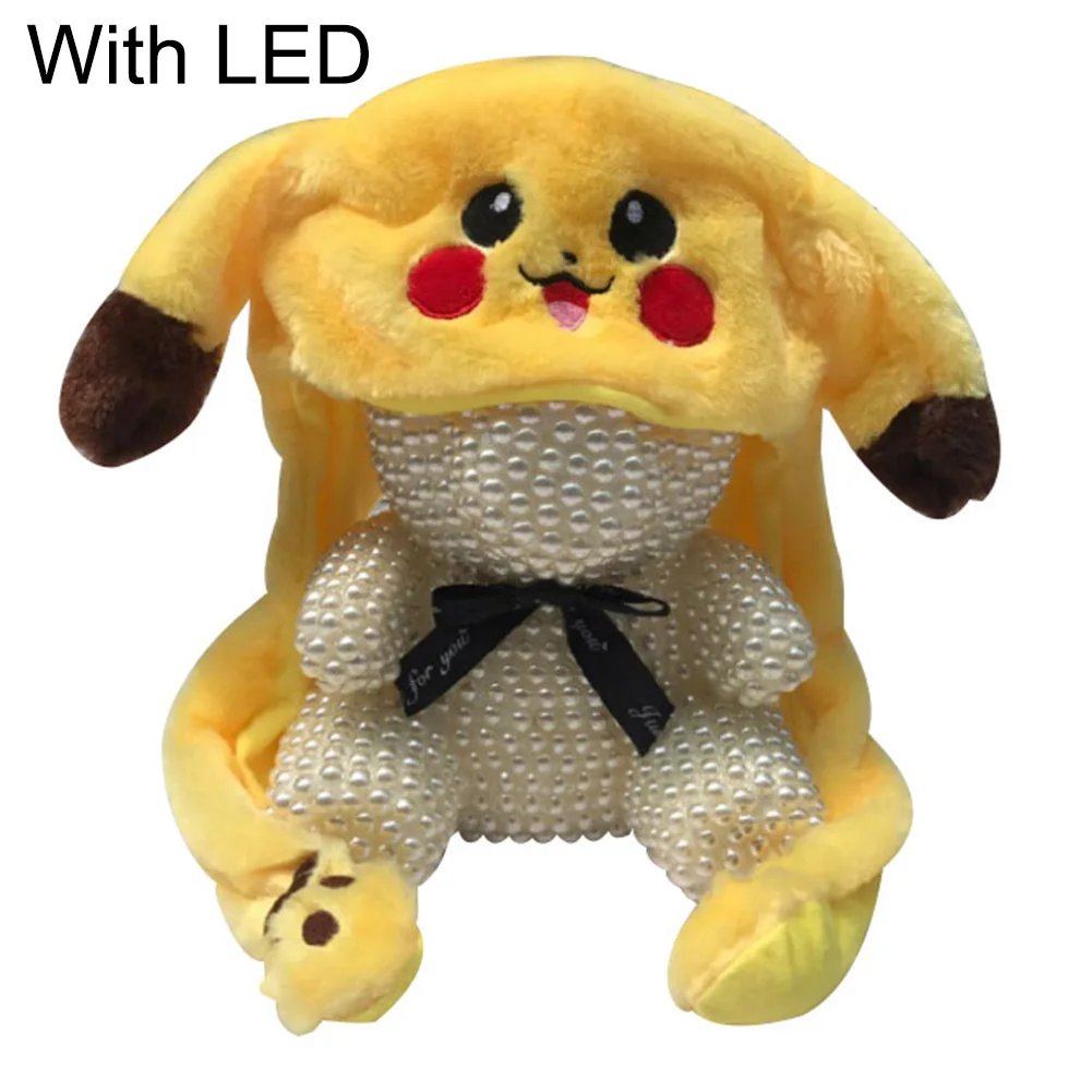 Милая плюшевая шапка кролика с подвижными ушами вверх и вниз теплая милая