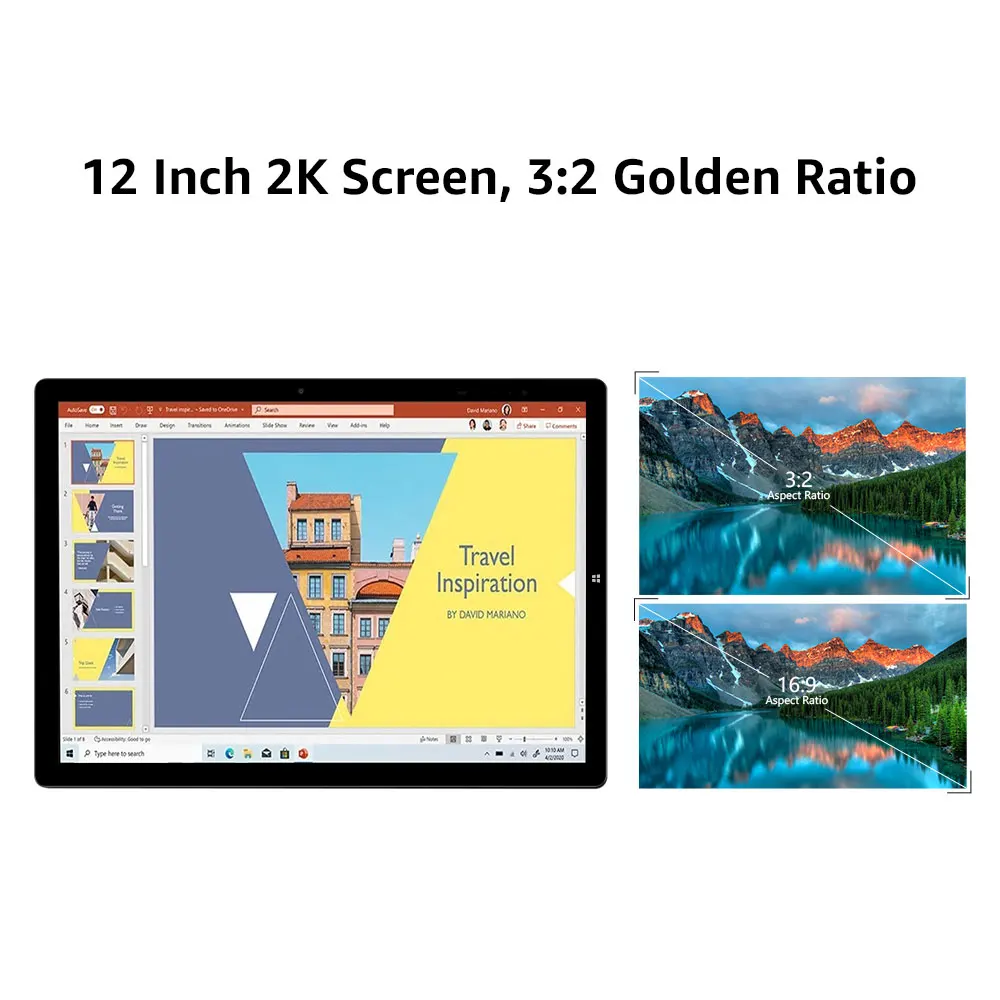 CHUWI UBook X 12 дюймов 2K Экран Intel Celeron 4 ядра LPDDR4 8 Гб 256 ГБ SSD Windows 10 планшет