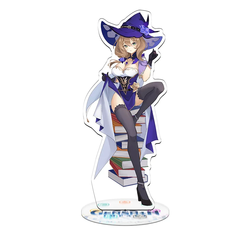 

Anime Genshin Impact Zhongli Cosplay 21CM Big Stand Figure Diluc Keqing Xiao Acrylic Model Plate Desk Decor Fans Gifts
