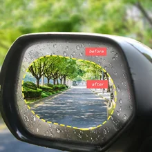 1 пара авто анти вода Туман Пленка противотуманное покрытие непромокаемая зеркальная защитная пленка заднего вида