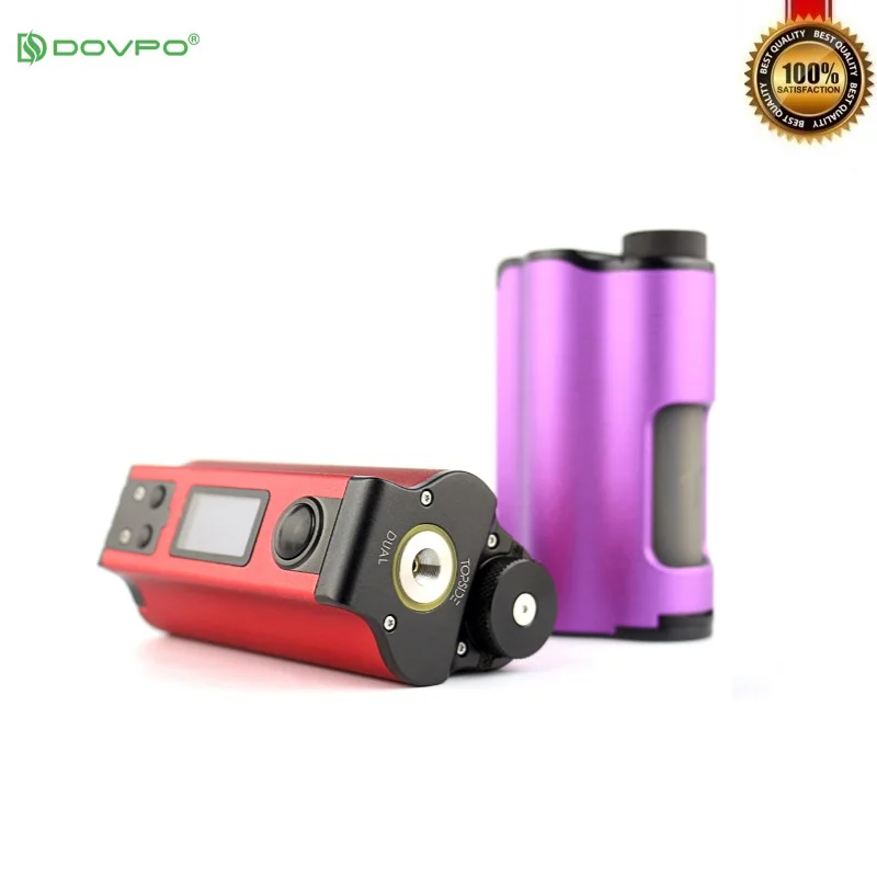 Оригинальный DOVPO Topside Dual 200W Squonk бокс мод топ с 10 мл бутылка электронные сигареты