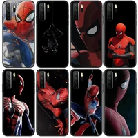luxury marvel spiderman black soft cover the pooh for huawei nova 8 7 6 se 5t 7i 5i 5z 5 4 4e 3 3i 3e 2i pro phone case cases