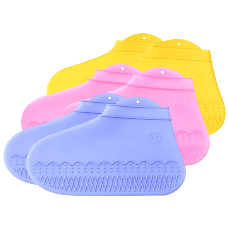 1 пара многоразовых силиконовых чехлов для обуви S/M/L Водонепроницаемые дождевые