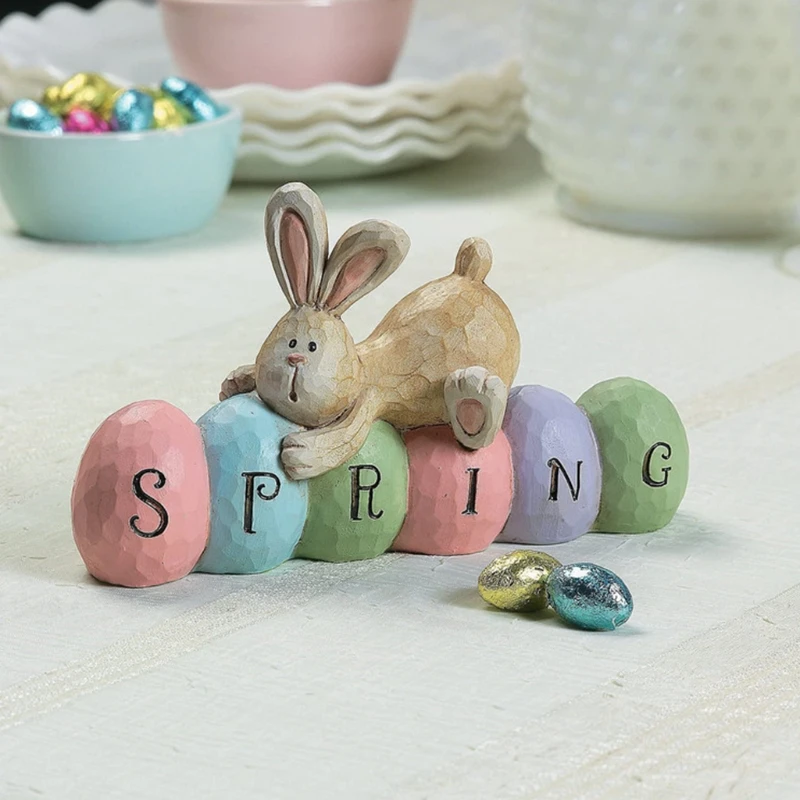 

Spring Bunny Tabletopper Easter Decorations Easter Bunny Rabbit Figurine Statue