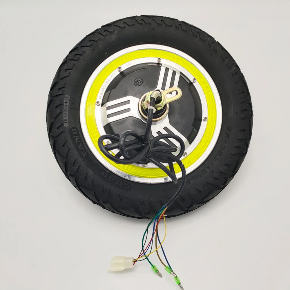 

12-дюймовый бесщеточный электродвигатель для электроскутера 24 36 48 В 350 Вт, Мотор Ступицы Колеса для электроскутера, 24 36 48 В 350 Вт 12 дюймов