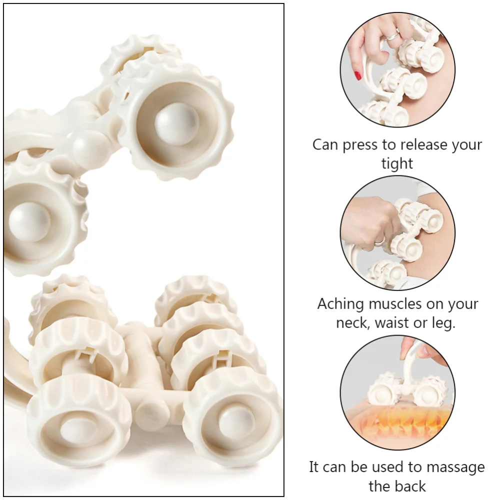 

1PC Manual Roller Massager Multi-purpose Spine Neck Back Massager (Non-magnetic)