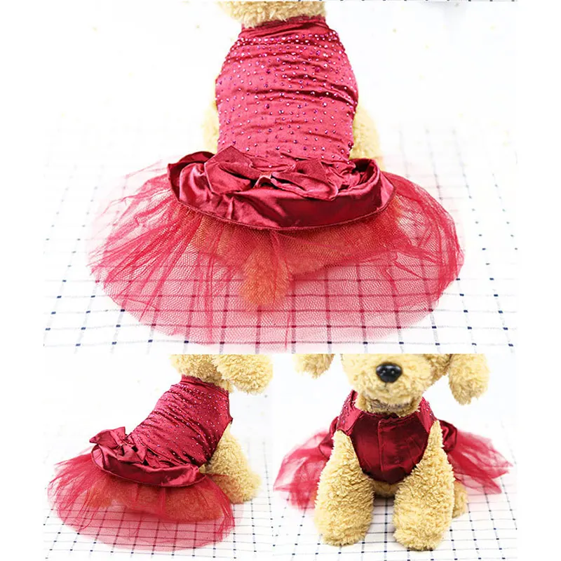 Костюм принцессы одежда для домашних животных платье щенков юбка-пачка собак